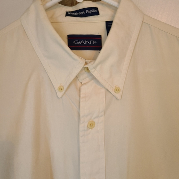 Gant, Men's Short Sleeve Button Down Shirt,  Size: Large Color: White - Picture 5 of 11